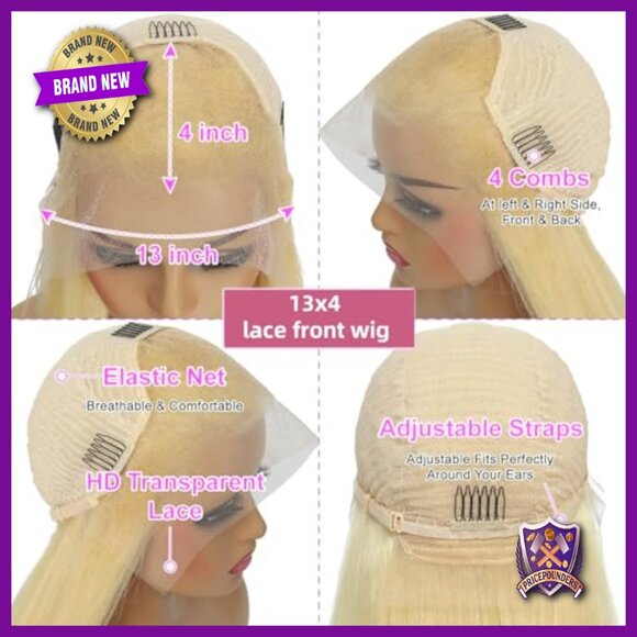 28-Inch Human Hair Lace Front Wig 200% Density Body Wave 13x4 Frontal main image 5